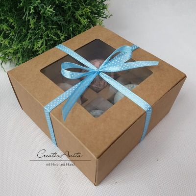 Geschenkschachtel - Pralinenbox 12x12x6 cm